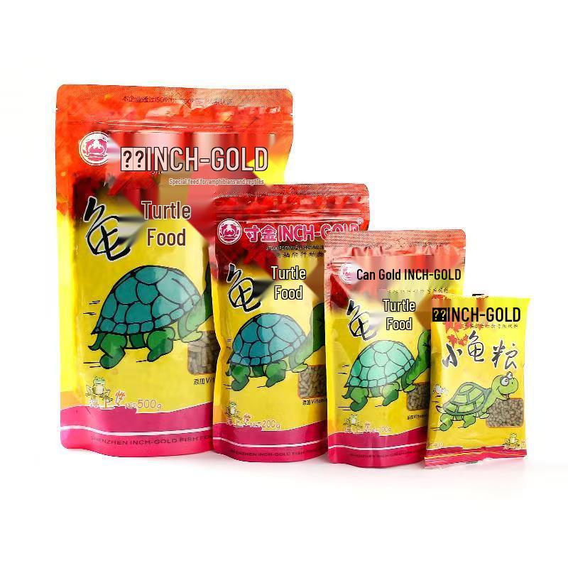 Cibo per Tartarughe d'Oro: Cibo Universale per Tartarughe con Calcio e Gamberetti Secchi per Tartarughe Erbivore e Brasiliane