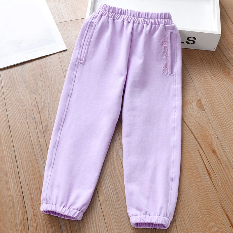 Girls' Pants Children's Clothing Spring Sports Pants Girls' Baby Pants Casual Sanitary Pants