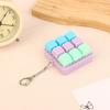 9 Taster Firkantede Tastaturtaster Nøkkelring Fidget Leke Fest Stresslindring DIY Tastaturtaster Leke Tastaturhetter Fingerknapp Fidget