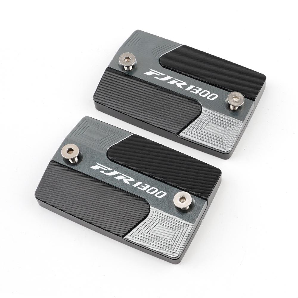 

Новые аксессуары для мотоциклов для YAMAHA FJR1300 FJR 1300 2004-2014, алюминиевая передняя тормозная жидкость с ЧПУ, крышка топливного бака Titanium 1 pair