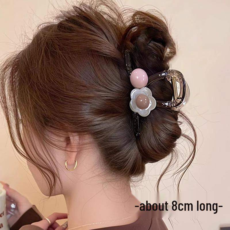 Elegant Large Hair Claw Clip for Thick Hair - High-End Korean Updo Shark Clip