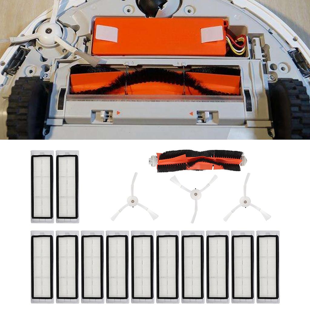 Vacuum Cleaner Side Brushes Rolling Brush Filters Replacements Parts Fit for Roborock Robot Vacuum