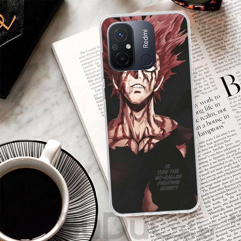 One P-Punch-Man Garou Cover For Xiaomi Redmi 14C 13 13C 12 12C 10 10C 9 9C 9T 9A Phone Case 10A 8A 8 7A 7 6A 6 Pro K70 K60 K40 1
