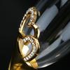 Kristall-Champagnergläser, Hochzeitskelche, Rotweingläser, europäische Sektgläser für den Haushalt, goldene Gläser