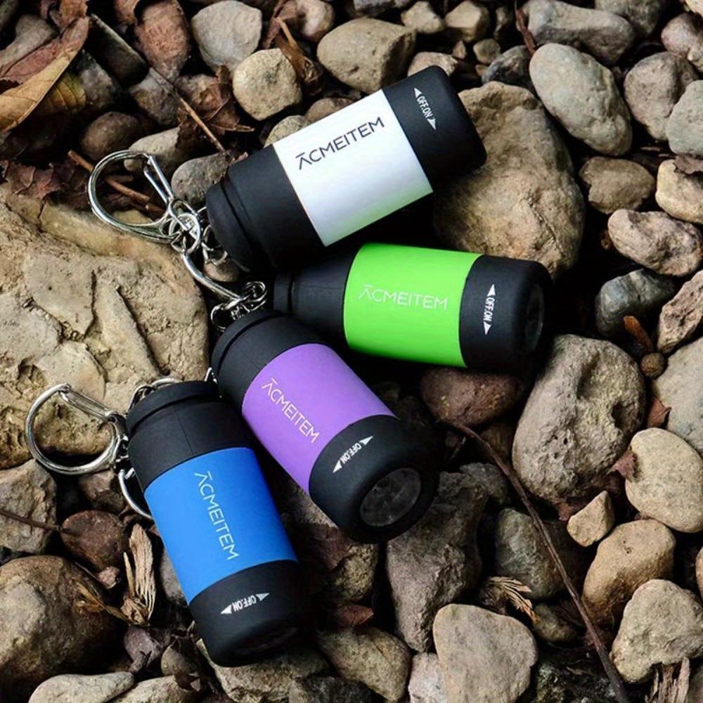 Mini USB Rechargeable Keychain Flashlight, Super Bright Portable Flashlight Suitable for Camping , Emergencies Outdoor Activities Compact with Swi