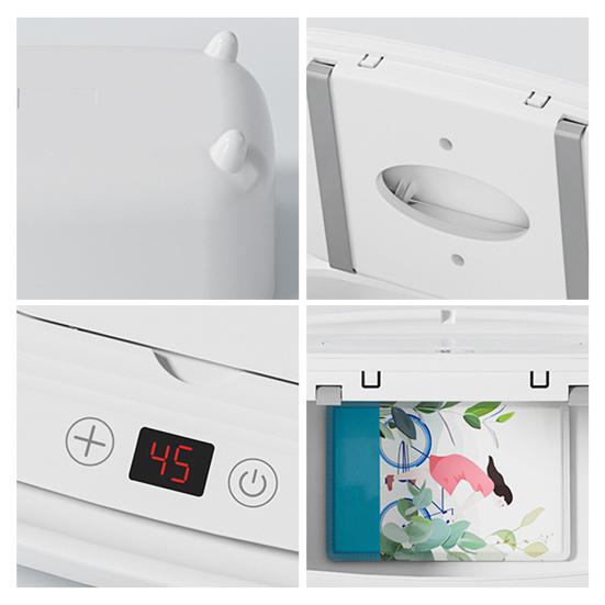 Large Capacity Baby Wipe Warmer 16 Adjustable Heating Modes Portable Home Travel Fast Heating
