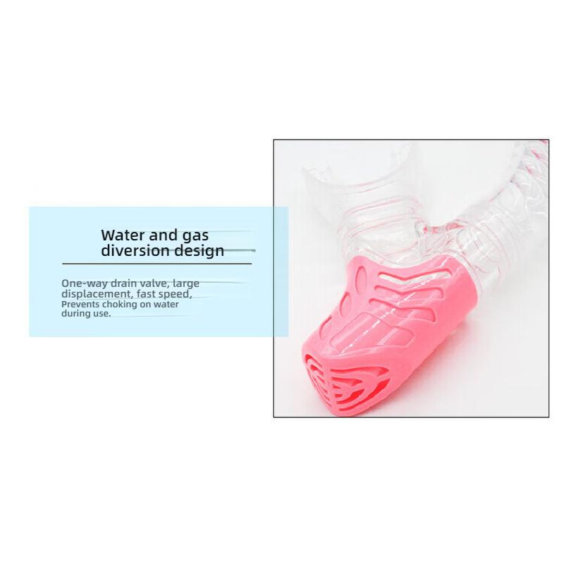 Adult Large Frame Diving Mask & Snorkel Set Soft Silicone Waterproof Scuba Snorkeling Gear for Men Women