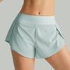Women's Summer Quick-Dry Two-Piece Yoga Shorts with Pockets – Breathable & Anti-Exposure