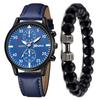 Men's Watch High-end Hong Kong Style Fashion Watch Fashion Versatile Quartz Watch High-end Watch Men's Watch Set