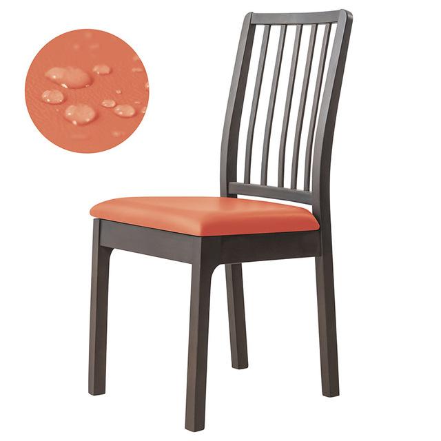 Waterproof Pu Seat Cushion Cover Faux Leather Stretch Chair Cover For Dining Area Room Area Kitchen Hospitality Anti -Dirty Oil -Proof Slipcovers