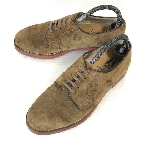 

HUSH PUPPIES Suede Plain Toe Shoes Men’s 24.5 Brown Business