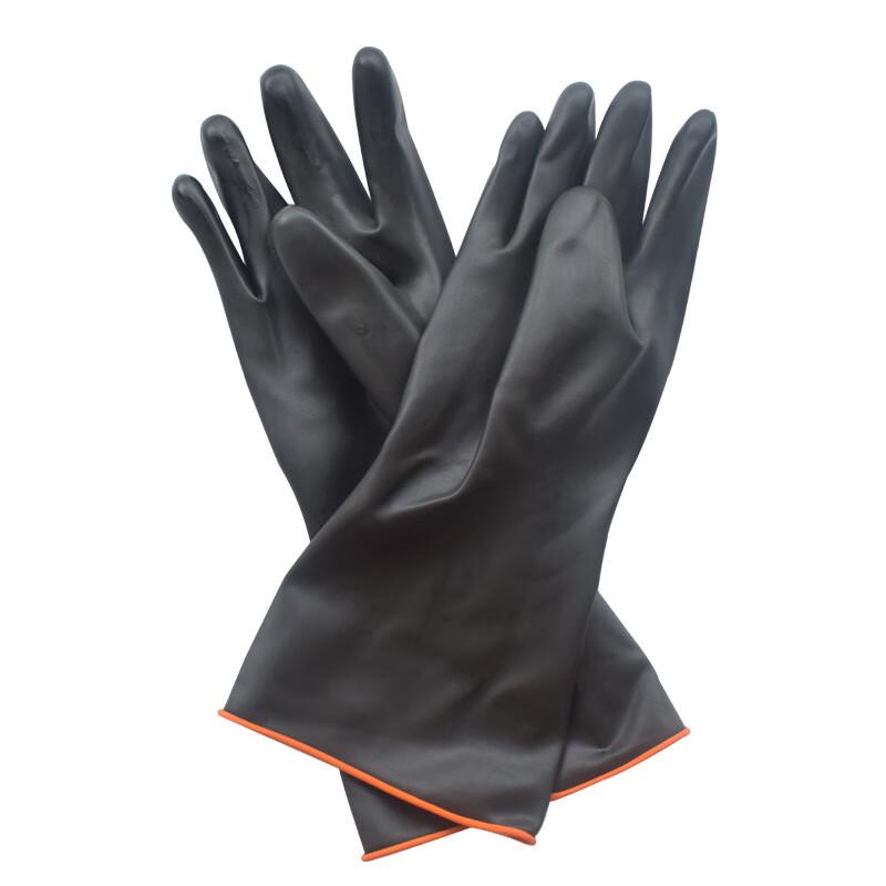 Thickened Acid-Alkali Resistant Latex Chemical Protective Gloves