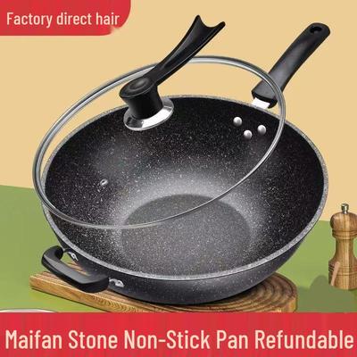 Maifan Stone Non-stick Iron Wok for Induction Cookers