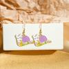 Fresh Cartoon Cute Girl Ear Hook Earrings - Summer Childlike Design