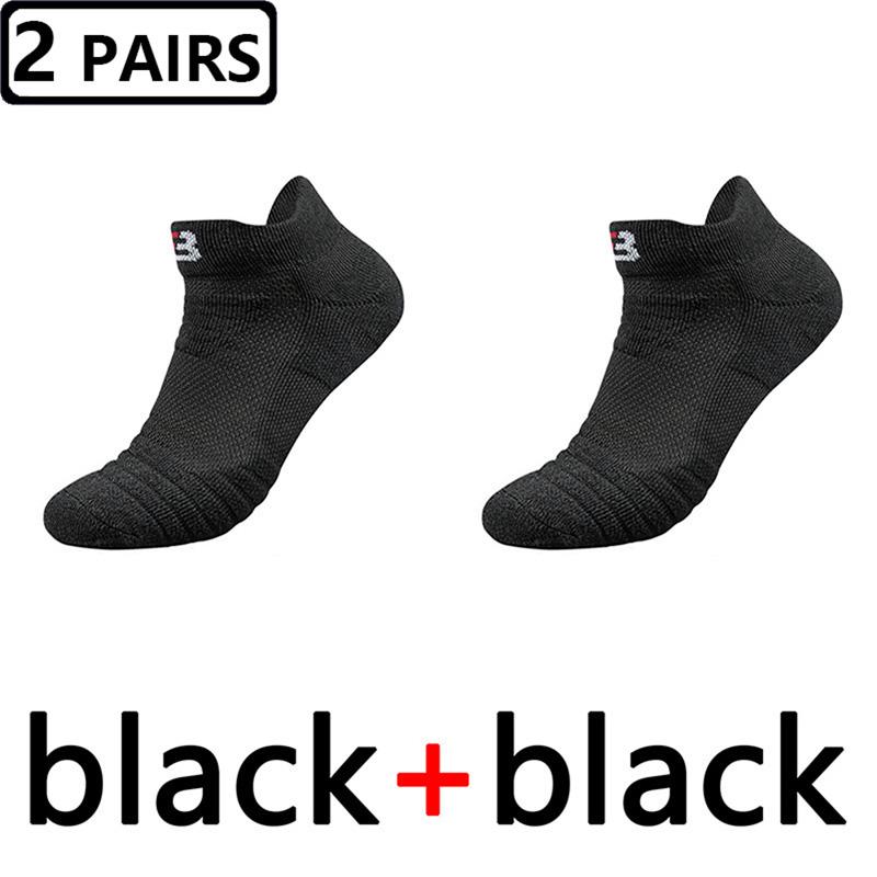 2 Pairs Size47,48 Quality New Men Outdoor Sports Elite Basketball Sock Cycling Compression Socks Cotton Towel Bottom Men's Socks