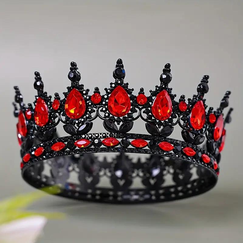 Luxury Bride Princess Crown Hair Accessories Banquet Photography Accessories Baroque Gorgeou Crystal Full Crown King Tiara Crown