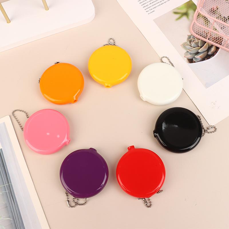 Men Women Zero Wallet Silicone Round Shopping Malls Portable Utility Multifunctional Compact Male Female Storage Bag