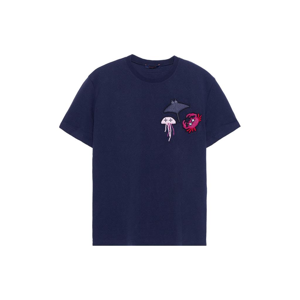 LOUIS VUITTON T Shirt Men's Blue 1A8R2I