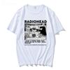 Radiohead T Shirt WOMEN Vintage Classic Tees North America Tour Rock WOMEN Camisetas Hombre Hip Hop WOMEN Tops