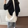 Stylish solid color casual shoulder bag New large-capacity simple messenger bag Versatile Korean version Lazy commuter bag
