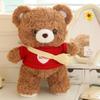 Adorable Zai Zai Bear Plush Toy - Cute Cartoon Teddy with Bib, Perfect Gift!