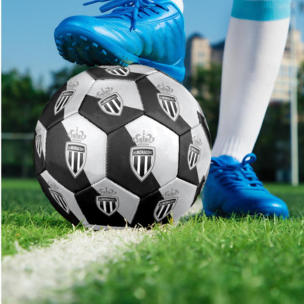 Monaco FC Size 5 Standard Football Durable Training Match Soccer Ball for Adult Outdoor Sports