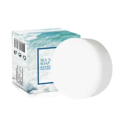 1 Stück ölkontrollierende Meersalzseife (einschließlich Ziegenmilch)Handgemachte Seife für Männer und Frauen