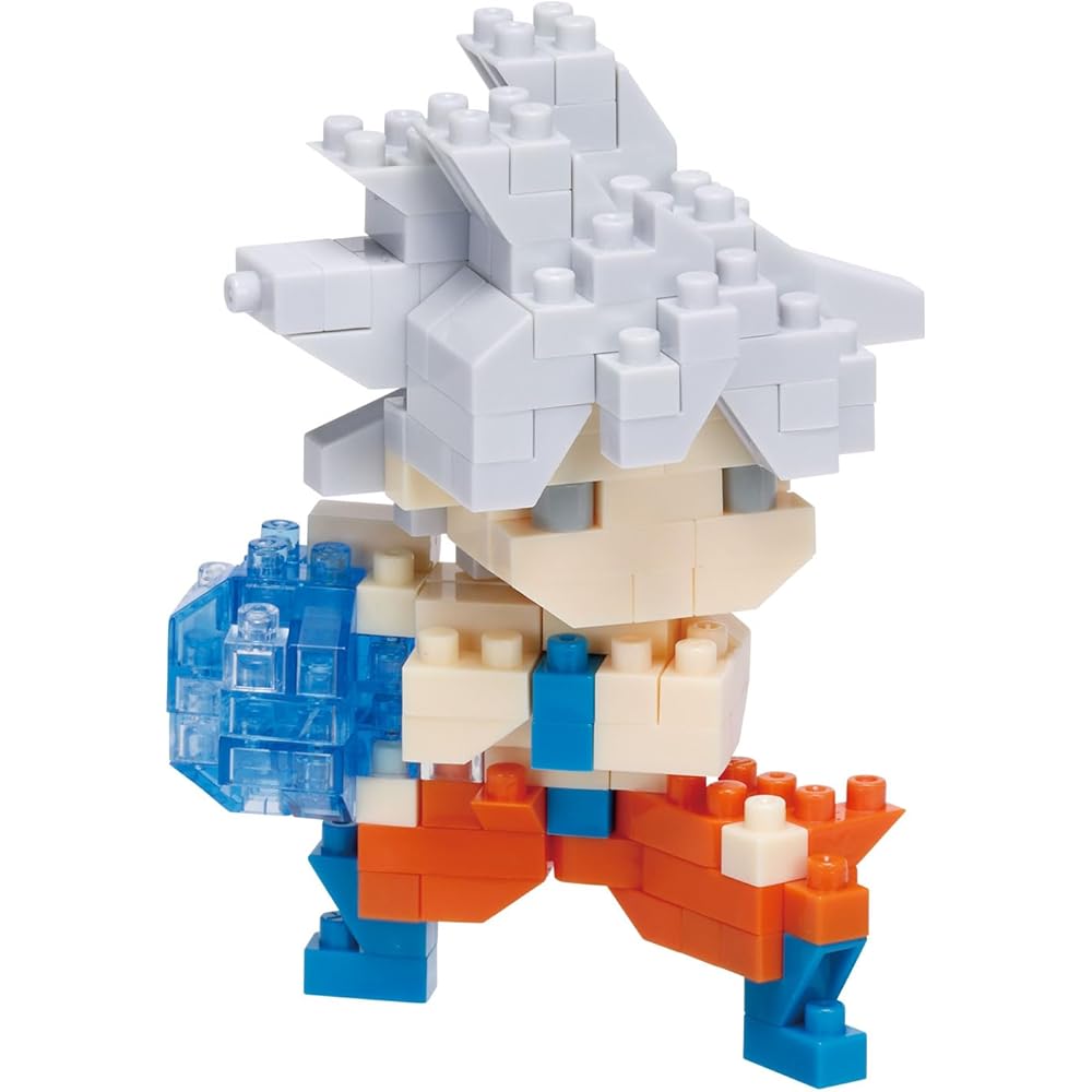 

Kawada Nano Block Dragon Ball Super Goku Ultra Instinct 1.3x10.5x18cm Building Set for Ages 12 and Up