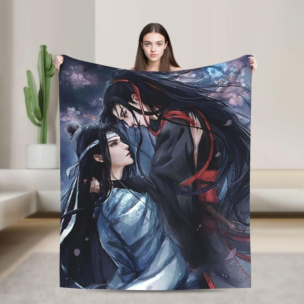 the Untamed Blanket Cute Rabbits Flannel Funny Soft Throw Blanket for Chair Covering Sofa Spring/Autumn