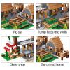 My World The Farm Cottage Village House Building Blocks with Figures Compatible 21128 DIY Bricks Toys
