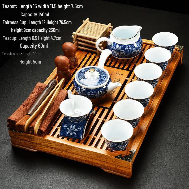 

Jiakangming Zisha Ceramic Kung Fu Tea Set
