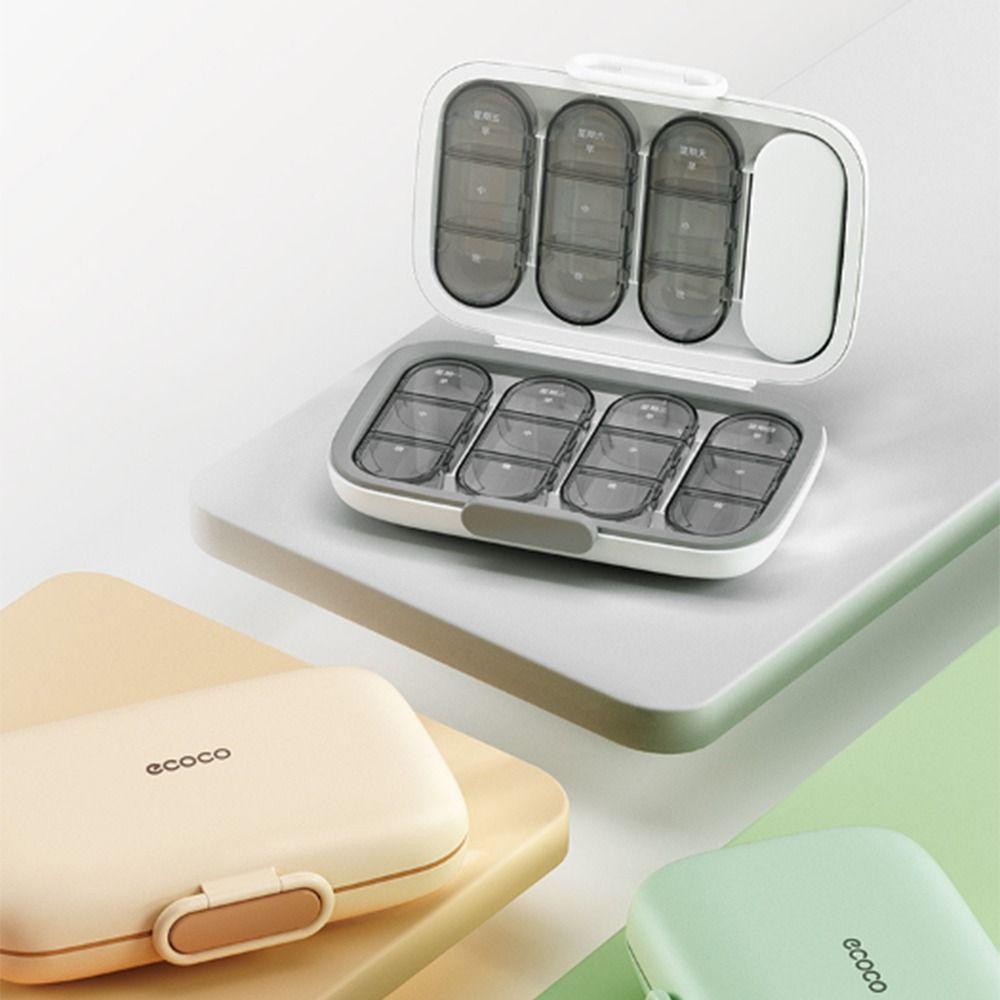 21/22 Grids Pill Dispenser Box Waterproof Medicine Storage Box Easy To Carry Pill Case  Outdoor