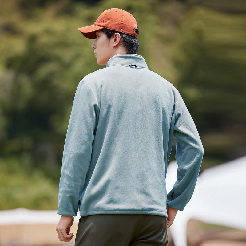 Tuoluzhe Men's Fleece-Lined Stand-Collar Jacket