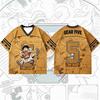 One Piece Monkey D Luffy V-Neck Baseball Jersey,   Anime Fan Short Sleeve Top, Quick Dry Breathable Tee For Men Women Children