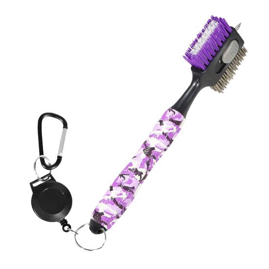 Golfschläger-Reinigungsbürste, Golfreiniger mit magnetischem Karabiner, Outdoor-Golfsportzubehör
