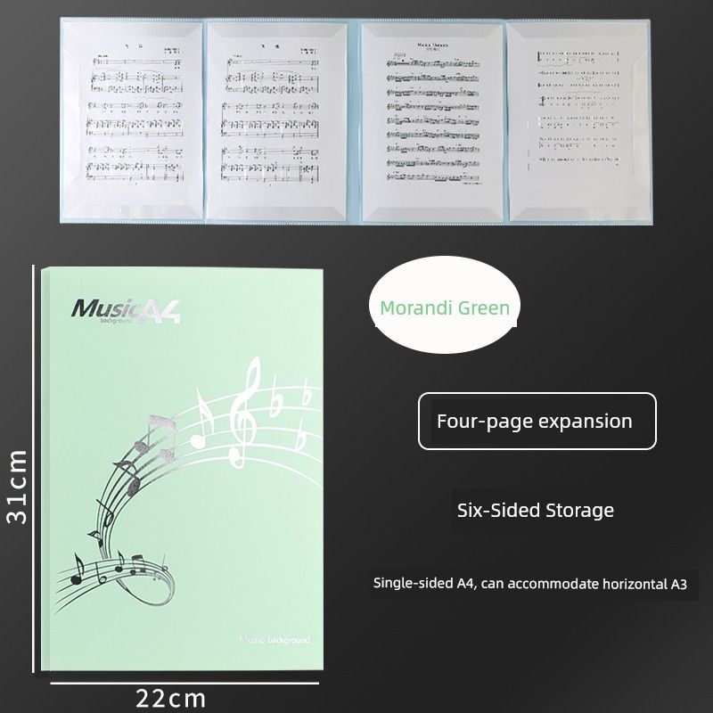 Piano Non-Reflective Folding Sheet Music Folder