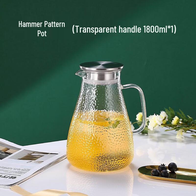 Tingle High Borosilicate Glass Cold Water Pitcher