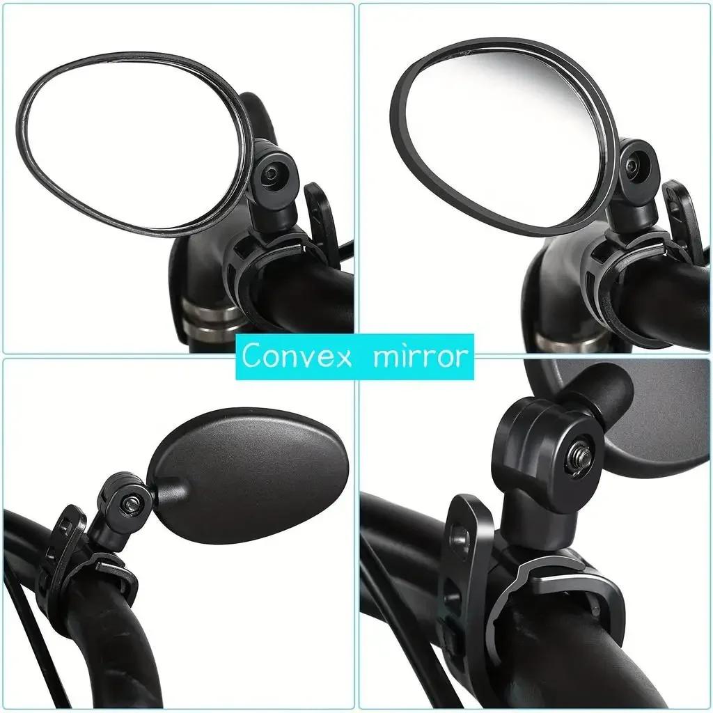 Xiaomi Oglindă retrovizoare pentru bicicletă Ajustare rotație 360° Oglindă ghidon Oglindă convexă cu unghi larg Oglindă pentru bicicletă Accesorii pentru călărie