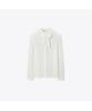 Tolibeochi Georgette Bow Blouse - Marshmallow - Marshmallow