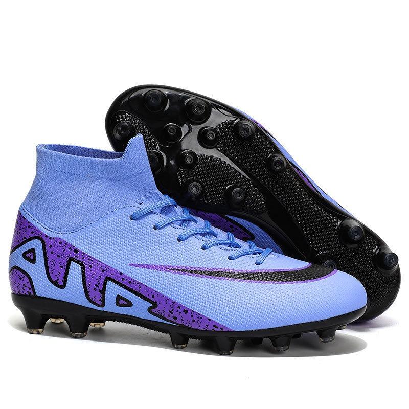 New football shoes men's and women's long nails broken nails adult sports shoes large size artificial grass training shoes