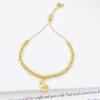 New Design Gold Color Copper Bead Chain Zircon Horse Animal Bracelet Fashion For Women Girls Casual Party Jewelry Gift Accessory