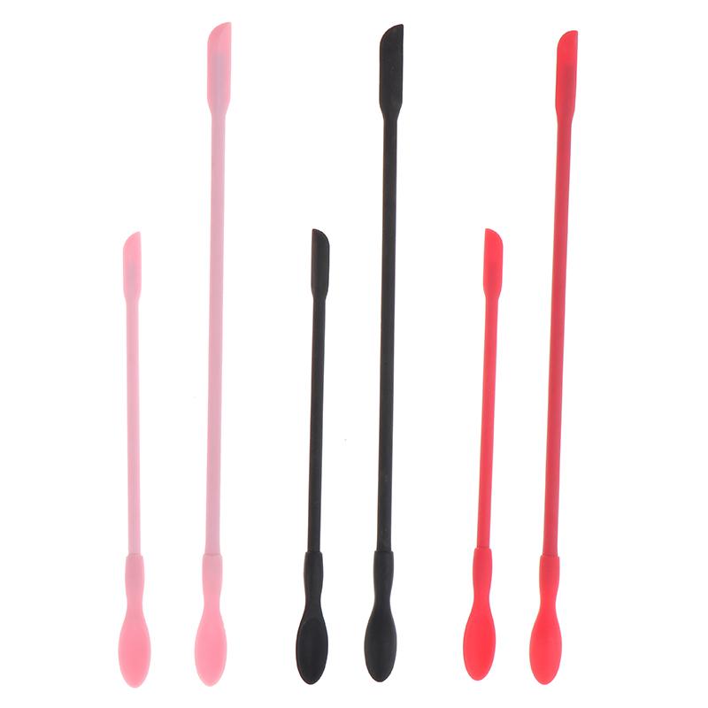 Mini Silicone Spatula Thin Jar Bottle Silicone Scraper Gadget Face Mask Brush Flexible Scraper Kitchen Utensils BPA Free