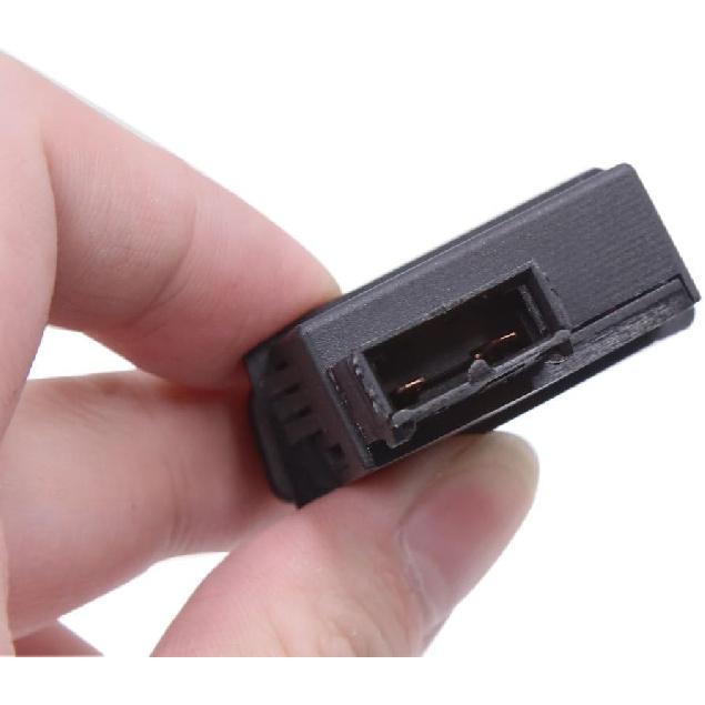 uxcell 2 шт. Черный Пластик 2 клеммы 12-24В Переключатель гудка мотоцикла Кнопка для GY6125