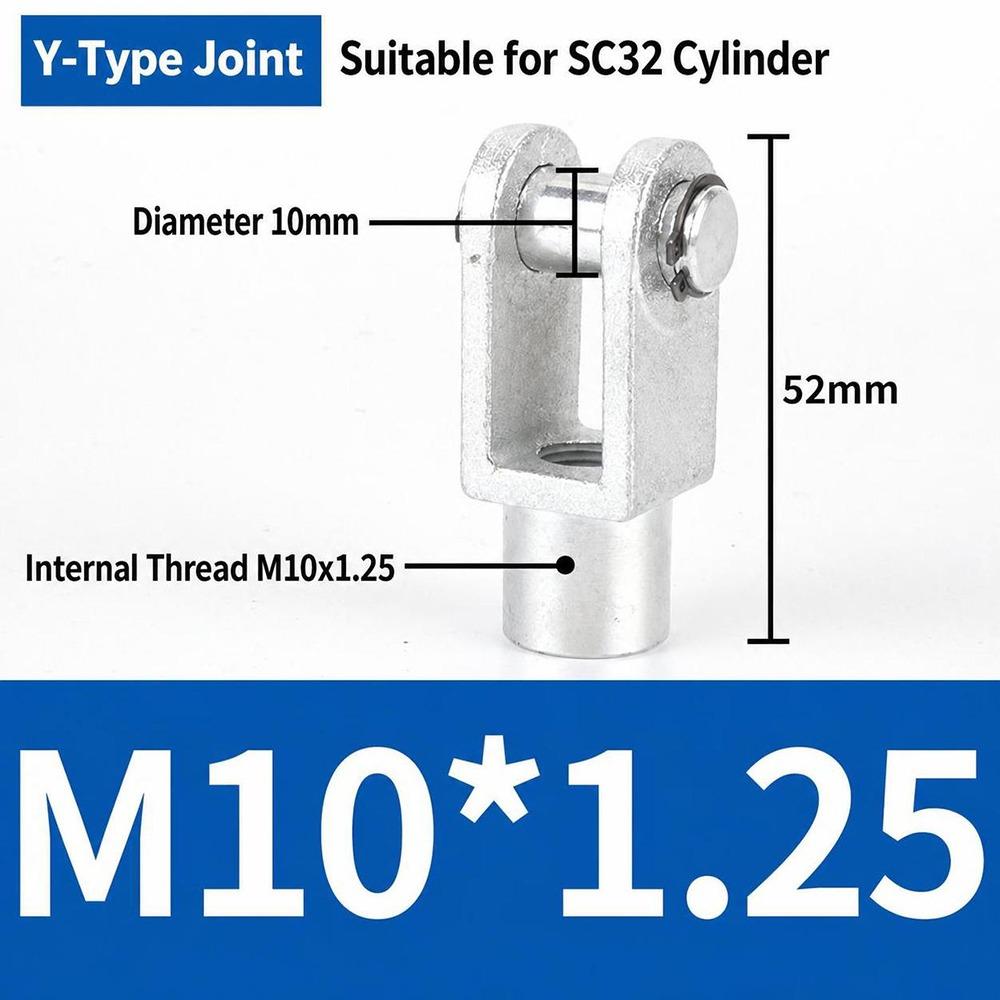 1Pcs M6 M8 M12 M16 M20 Threaded Pneumatic Cylinder Clevis for Cylinder Rod Connecting