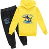 Tralalero Tralala Divertido Shark Meme Kids Clothes Hoodie+Pants 2pcs Set Toddler Boys Girls Tracksuit Children Outfits