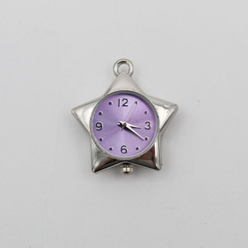 Star Pocket Watch Clock Keychain Zinc Alloy Trinkets Bag Charms Original Design Creative Pendant