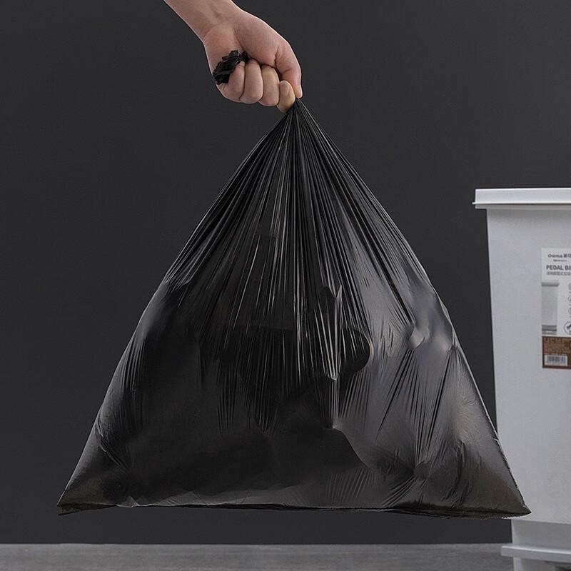 Chahua Thickened Flat-Top Bathroom Garbage Bags, 3 Rolls (120 Count)