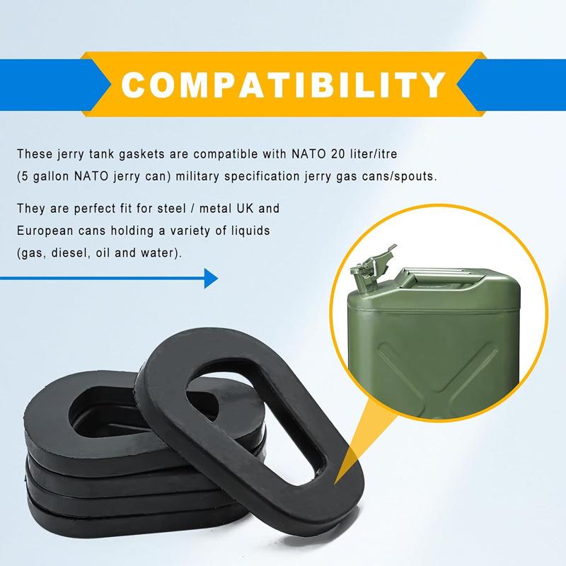 5Pcs Fuel Seal Rubber Seal Gaskets Car Petrol Canister Gasket Fuel Supply System Part For Jerry Can Petrol Canister 5/10/20L