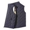 2024 Spring and Autumn New Men's Vest Stand Collar Warm Thickened Fashion Sleeveless Vest Casual Jacket Large Size