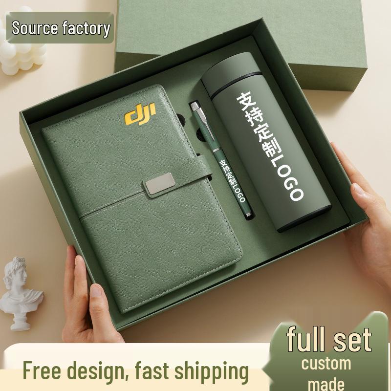 Custom Business Notebook Gift Set: Elegant Office Souvenir with Logo for Company Events